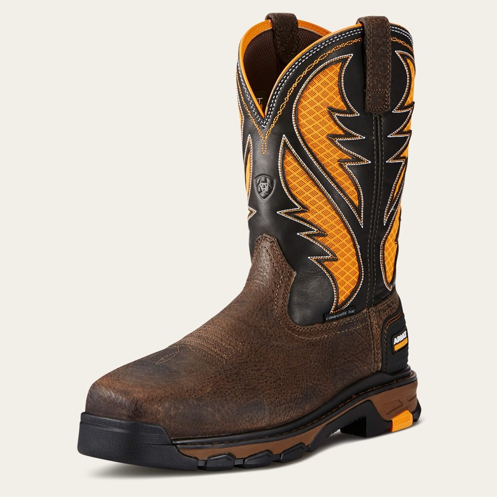 Ariat Black & Orange Intrepid VentTEK Composite Toe Work Boot